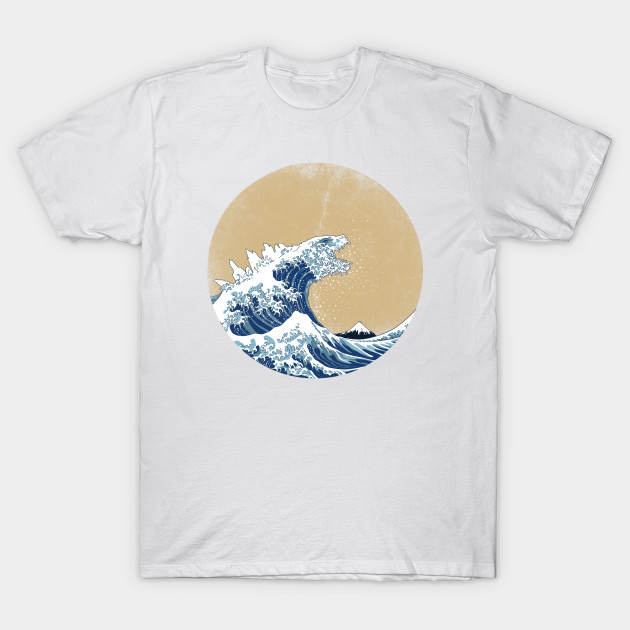 Hokusai Kaiju - Vintage version T-Shirt-TOZ